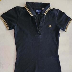 Fred Perry Slim Fit GOLD trim polo XS (late 90s)